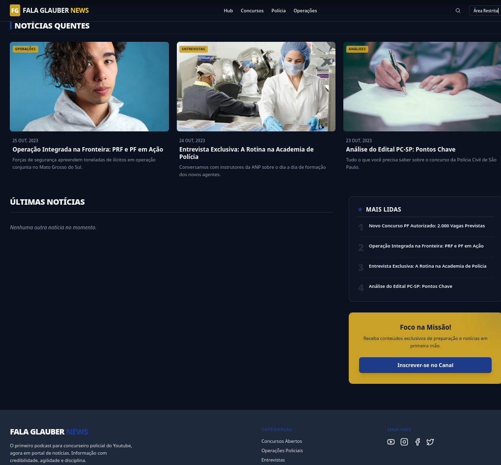 Mockup do Portal de Transparência