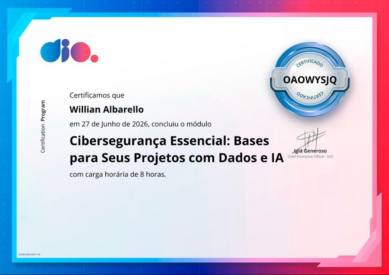 Certificado Cibersegurança Essencial